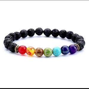 7 Healing Chakra Natural Stone Beaded Bracelet